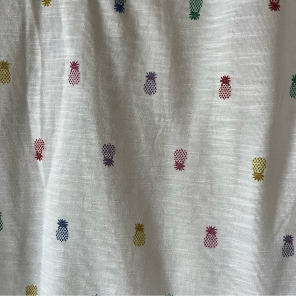 Ricki’s basics sleeveless pineapple print Henley tank top size small summer - Picture 2 of 11